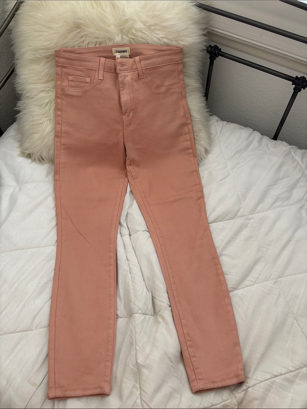 L'AGENCE Slim Skinny Jeans in Dusty Rose